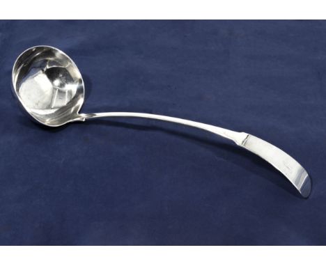 An Edinburgh silver ladle, makers mark J.L 1825. Weight 185gms