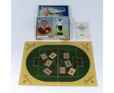 International football whist game. Pepys series complete set of 44 cards with paper game sheet, ball and rule book in origina