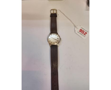 A circa 1970 Omega Geneve stainless steel 35mm manual wind wristwatch,&nbsp;with date aperture, Cal 613, Serial No. 32189425,