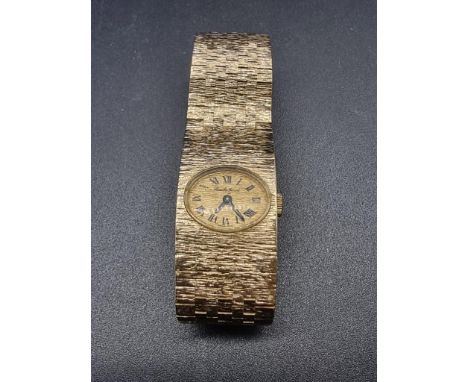 A 1960s Bueche Girod 9ct gold manual wind ladies wristwatch,&nbsp;18mm, hallmarked London 1969, having movement stamped 70, b