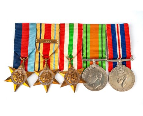 WW2 medal group including Africa star with 8th army bar. Please see other lots for associated medals In excellent condition