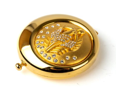 Estee Lauder Golden Virgo compact, Lucidity, in original box pouch and paperwork, unused condition. In good condition.