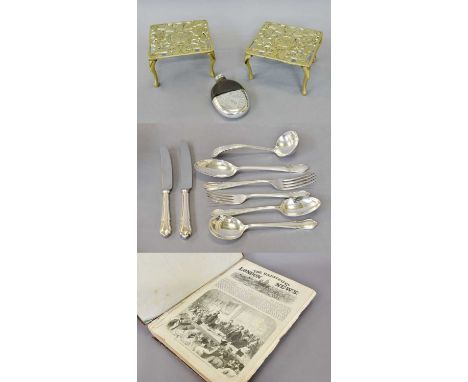 A Silver Plate Table-Service, by Garrard, 20th Century, each piece with shaped handle, comprising: 4 table-spoons8 table-fork