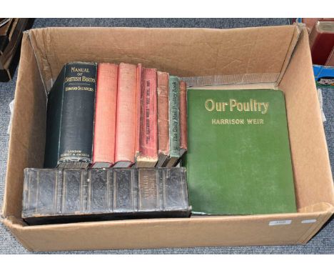 Weir (Harrison) Our Poultry, Hutchinson, two quarto vols, colour plates, original cloth with nine others; Ornithology, Poultr