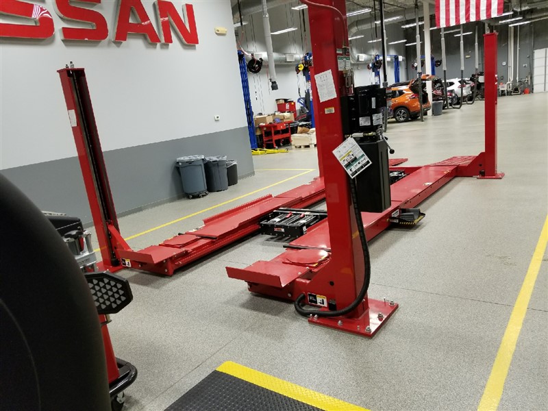 Hunter L42114K 14,000 Lb. 4Post Surface AlignmentRack Lift s/n