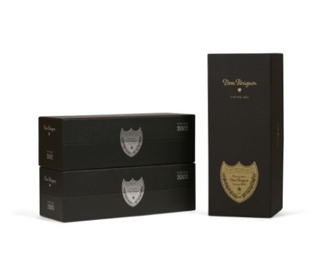 1 Bottle Of Dom Perignon 2002 - Sealed Display Box 1 Bottle Of Dom Perignon 2003 - Sealed Display Box 1 Bottle Of Dom Perigno