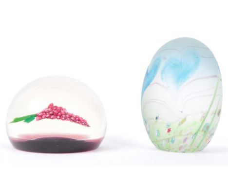 William Mason - two vintage 20th century glass paperweights by William Mason and Caithness. A limited edition William Mason e