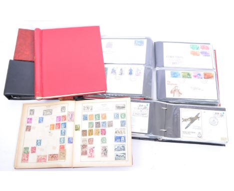 A collection of 20th century British postage stamp first day covers to include albums for Channel Islands to include Isle of 