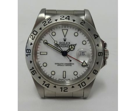Rolex, a gents Explorer II stainless steel wristwatch, Superlative Chronometer, Oyster Perpetual Date.