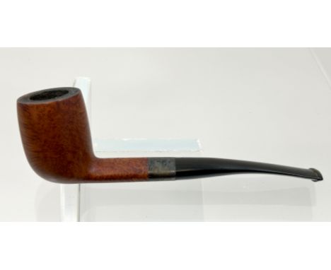 SAVINELLI Silver. Tabakpfeife.Circa 15 cm lang. Holzpfeife. Mündung vom Holm zum Mundstück aus Sterling Silber. Gebrauchter E