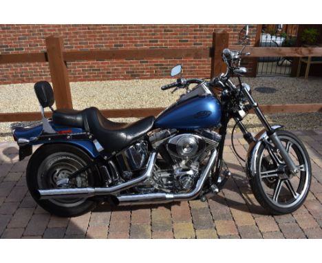 A 2005 Harley Davidson FXSTI Softail Standard, registration number GX05 DRO, frame number 5HD1BVB115Y042565, engine number BV