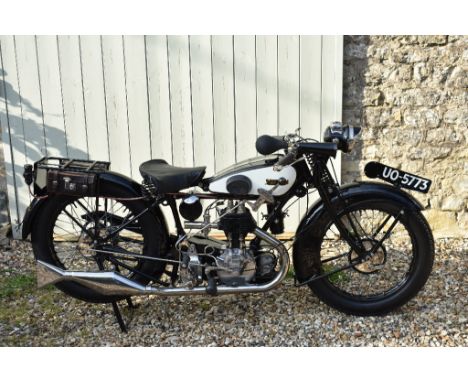 EXTRA LOT: A 1928 Matchless T3 500cc, registration number UO 5773, frame number 3689, engine number T3/ 3055, black and white