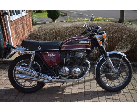 A 1978 Honda CB750/F4 K6, registration number WNM 655S, frame number CB750-2578479, engine number CB750E-2468269, maroon. Hon