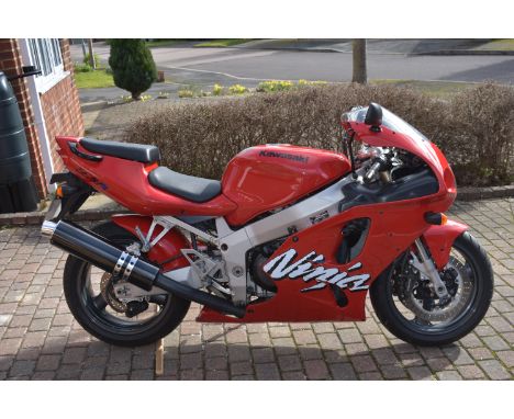 A 1999 Kawasaki ZX750R P3 Ninja, registration number S297 VOR, frame number JKAZX750PPA026692, engine number ZX750NE019977, r