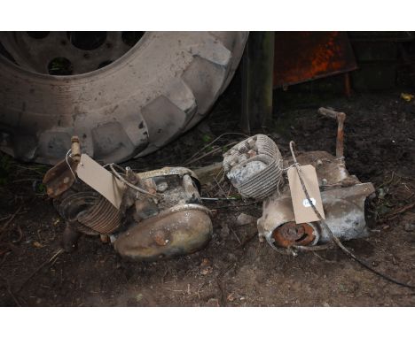 A Villiers two stroke engine, and another similar, both requiring full restoration (2) All lots in this sale are sold 'as is'