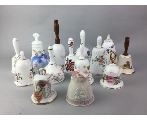 GROUP OF CERAMIC TABLE BELLS