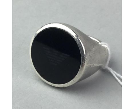 GENTLEMAN'S ARMANI SILVER RING