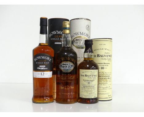 1 litre bt Bowmore Enigma 12YO Islay Single Malt Scotch Whisky 40% original tube - vsl damage 1 litre bt Bowmore 12YO Islay S
