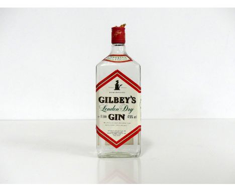 1 litre bt Gilbey's London Dry Gin Export Strength 47.5%