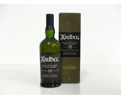 1 70-cl bt Ardbeg 17YO Single Islay Malt Scotch Whisky 40% oc -vsl damage