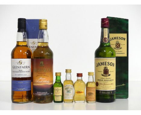 1 70-cl bt Glenfairn Islay Peaty Single Malt Scotch Whisky 40% oc 1 70-cl bt The Great Glen Highland Single Malt Finest Scotc
