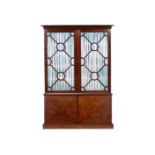 A GEORGE III MAHOGANY BOOKCASE, 18TH CENTURY AND LATER