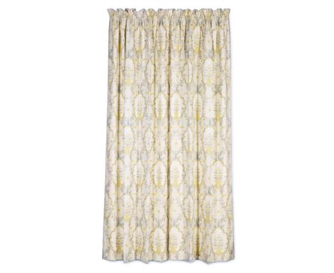 TWO PAIRS OF LEWIS AND WOOD 'VALLANCE' FABRIC CURTAINS  BY SIBYL COLEFAX & JOHN FOWLER  290cm long, 125cm wide    Condition R