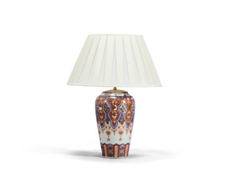 AN IMARI PORCELAIN VASE OF LARGE SIZE JAPANESE, PROBABLY MEIJI PERIOD, LATE 19TH CENTURY Painted and gilt decoration, mounted