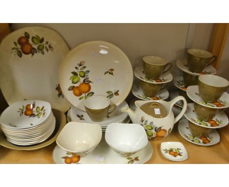 A Midwinter Style Craft Oranges And Lemons pattern part tea and coffee service