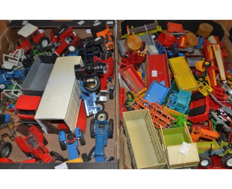 Britains farm toys including Galaxy 170 red tractor; others orange, green; lorries etc, qty, approx 35 (2)