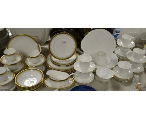 Tableware - a Paragon Athena dinner and tea service for six; a Royal Grafton white and gilt matched tea service, etc, qty