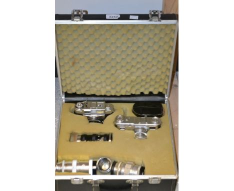 Camera - A Carl Zeiss pre-war contax camera and lenses.