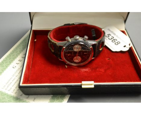 A Desoto's chronograph wristwatch, boxed with paperwork
