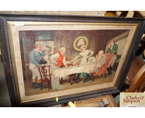 A coloured print "The Reconciliation"