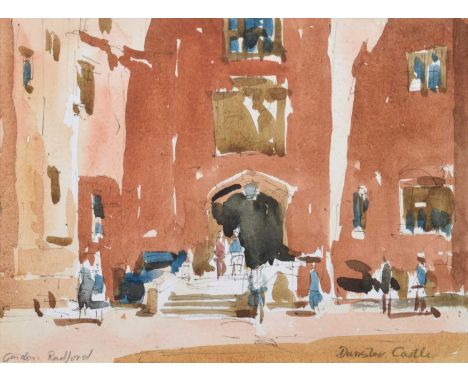 Gordon Radford (British 1936-2015) "Dunster Castle" Signed and titled, watercolour.14.5cm x 19.5cm (5.75in x 7.75in)Artists’ 