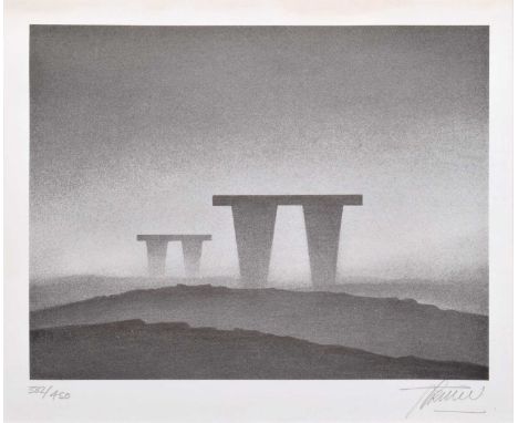 Trevor Grimshaw (British 1947-2001) "Monoliths" Signed and numbered 382/450 in pencil in the margin, limited edition print.21