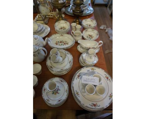 A Royal Doulton Kingswood pattern sixty nine piece tea and dinner service.