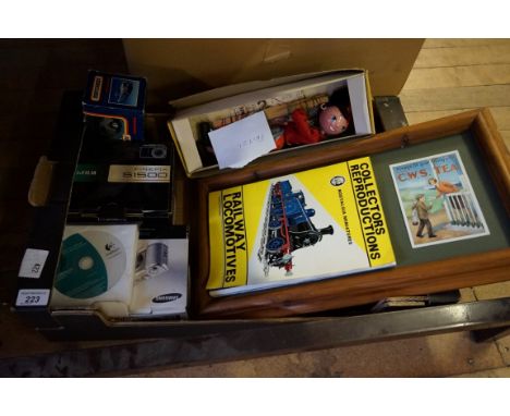 A mixed lot of assorted items to include a Pelham puppet Fritzi, Matchbox superkings car, CWS advertising cards, etc.