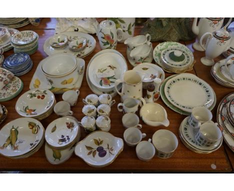 A Royal Worcester Evesham pattern extensive tea and dinner service, together with further tea and ceramics.