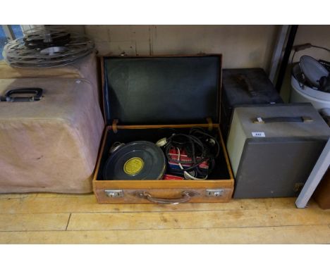 A mixed lot of assorted projectors and equipment to include a 1940's 16mm Bell & Howell sound projector, a 8mm P8 Phonamatic,