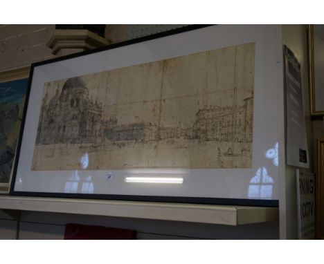 A classical print of Venice.