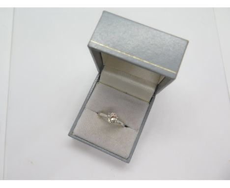 A good diamond solitaire ring, 950 platinum - hallmarked, diamond approx 1.01ct, ring size S - approx 5 grams, in very good c