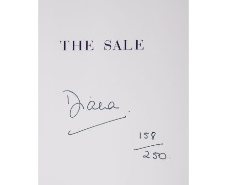 Diana, Princess of Wales.  [Sale Catalogue] Dresses from the Collection..., number 158 of 250 deluxe copies signed by Diana, 