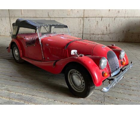 A 1972 Morgan 4/4 Four-Seater.Reg No. UFY 738L, 1599ccChassis No. B2836Engine No. 2C10-A1237Red, Burgundy Red leather interio