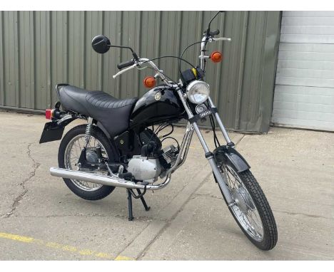 A 1983 Yamaha FS1SE motorcycle, 49cc, registration MVL 491Y, frame No.SA1001540, engine No.SA1001540, in black, in good condi