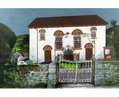 JOHN ELWYN limited edition (of 50) colour lithograph - the Welsh Independent Chapel 'Capel Hawen', Rhydlewis, Ceredigion, 37 
