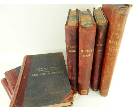 A COLLECTION OF INTERESTING LEDGERS RELATING TO TWO SOUTH WALES COLLIERIES comprising Bargoed Coal Company Limited director's