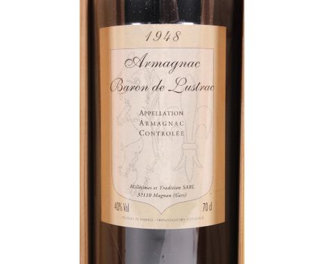Armagnac, Baron de Lustrac 1948, in presentation box, 1 bottle (1)