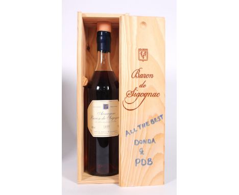 Armagnac, Baron de Sigognac 1955, 1 bottle in presentation box (1)