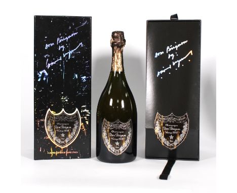 Champagne, Dom Perignon 2003, Special edition David Lynch, in case with papers,  1 bottle (1)
